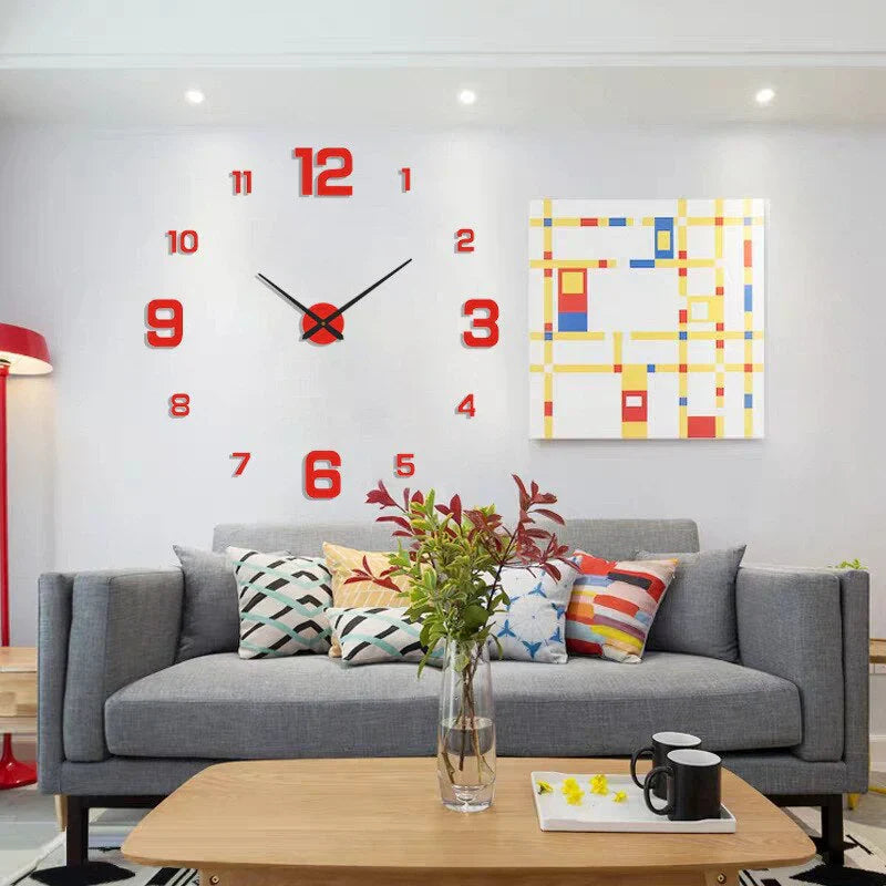 DIY Muurklok - Acryl Minimalistisch Ontwerp - Uniek en Stijlvol-Wall Clocks-De Bazelaar
