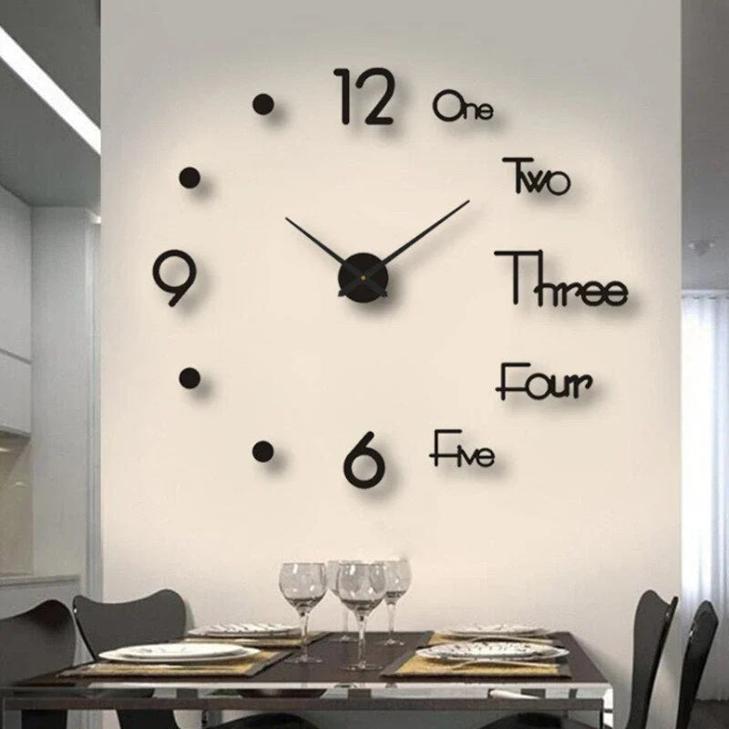 DIY Muurklok - Acryl Minimalistisch Ontwerp - Uniek en Stijlvol-Wall Clocks-De Bazelaar