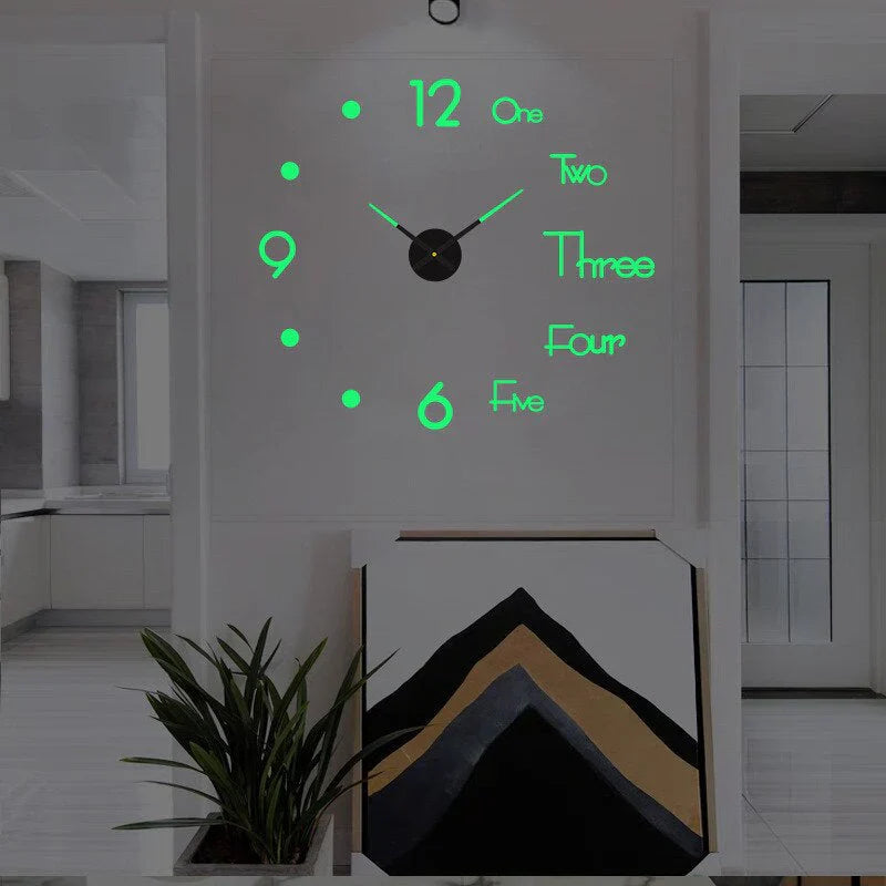DIY Muurklok - Acryl Minimalistisch Ontwerp - Uniek en Stijlvol-Wall Clocks-De Bazelaar