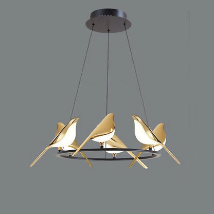 Hanglamp SkyLight met Vogelringen – Uniek en Vrolijk Design-Lamps-De Bazelaar