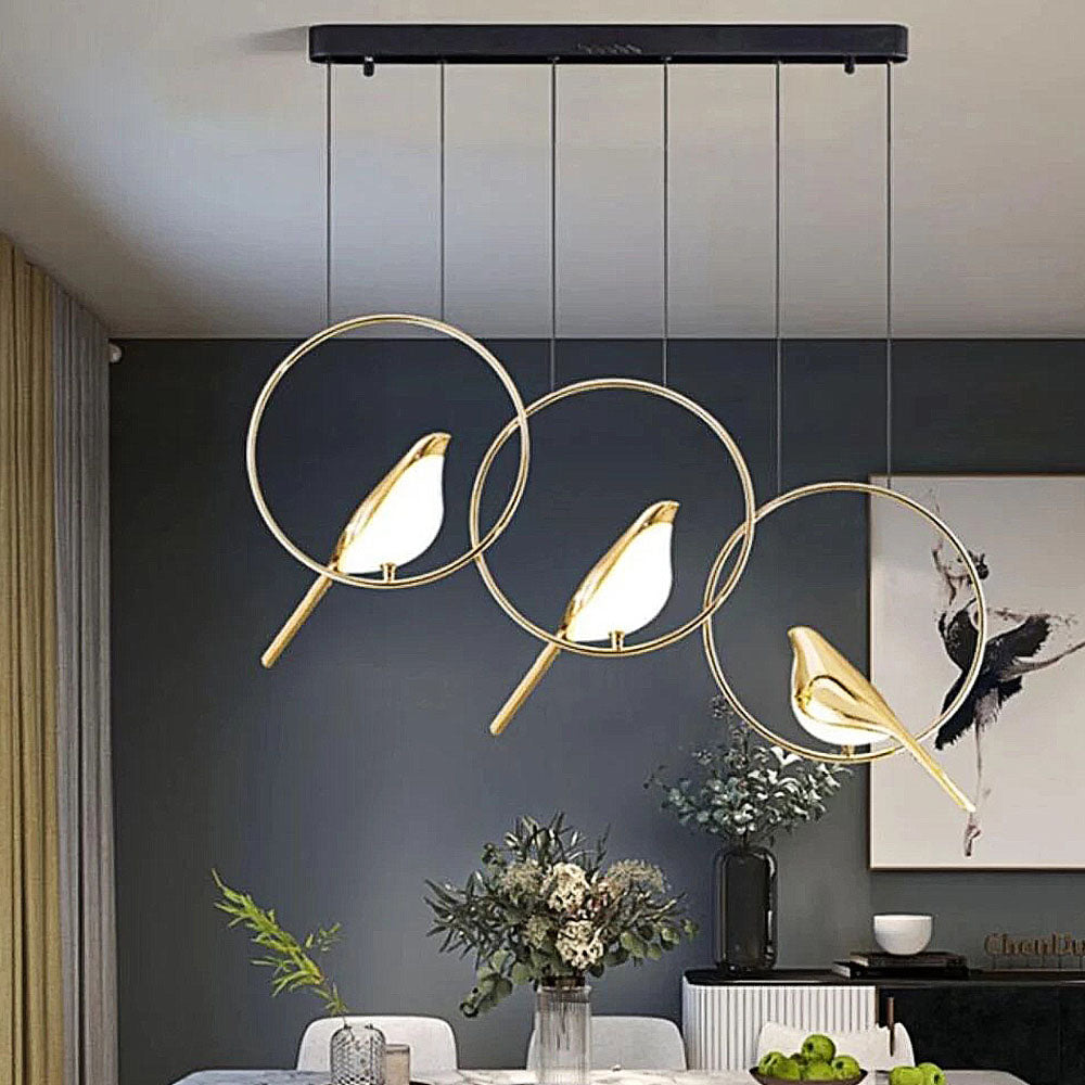 Hanglamp SkyLight met Vogelringen – Uniek en Vrolijk Design-Lamps-De Bazelaar
