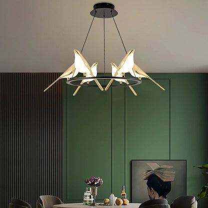 Hanglamp SkyLight met Vogelringen – Uniek en Vrolijk Design-Lamps-De Bazelaar
