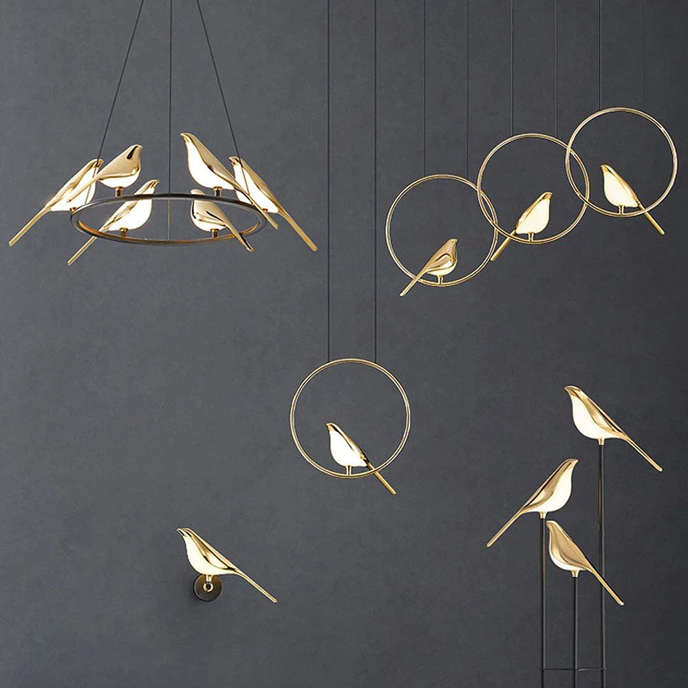 Hanglamp SkyLight met Vogelringen – Uniek en Vrolijk Design-Lamps-De Bazelaar