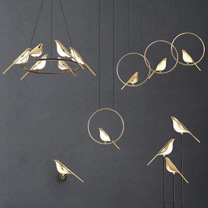 Hanglamp SkyLight met Vogelringen – Uniek en Vrolijk Design-Lamps-De Bazelaar