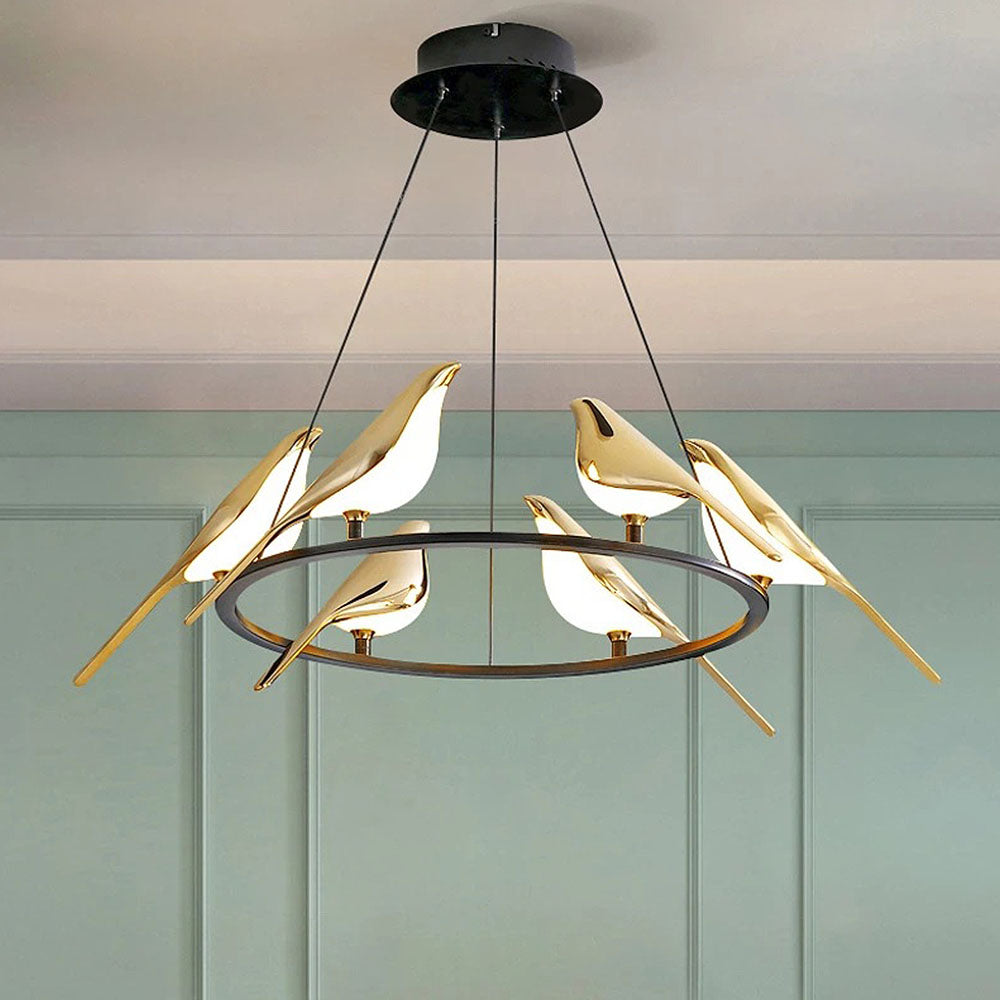 Hanglamp SkyLight met Vogelringen – Uniek en Vrolijk Design-Lamps-De Bazelaar