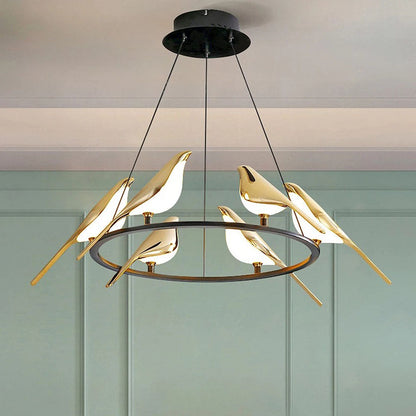 Hanglamp SkyLight met Vogelringen – Uniek en Vrolijk Design-Lamps-De Bazelaar