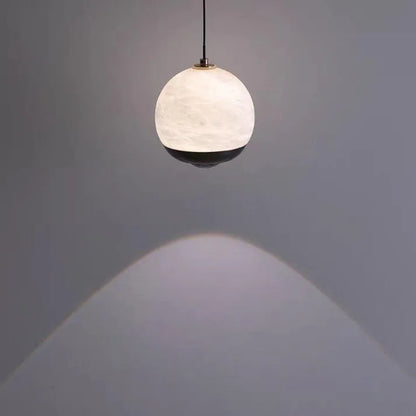Luxe Marmeren Hanglamp met Albast-light decor-De Bazelaar