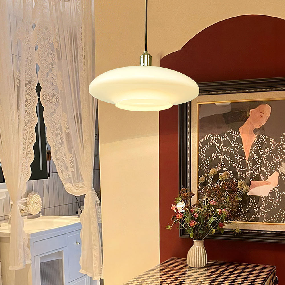 Moderne Hanglamp in Helder Wit Glas-light decor-De Bazelaar