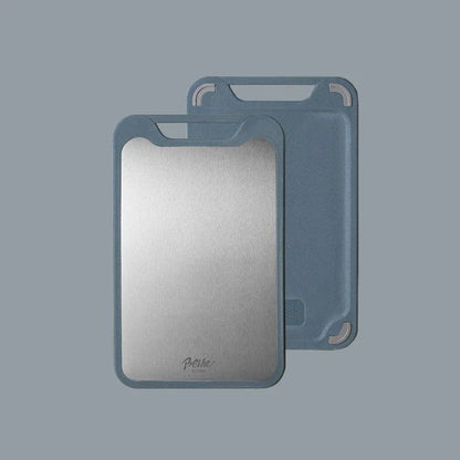 Dubbelzijdige RVS Snijplank - Duurzaam - Hygiënisch - Multifunctioneel-Cutting & Serving Boards-De Bazelaar