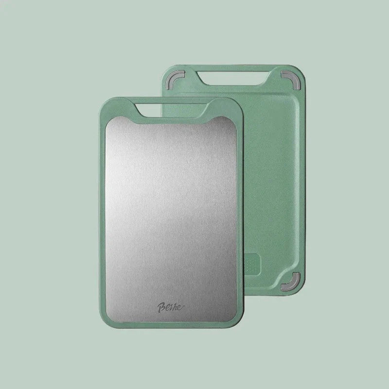 Dubbelzijdige RVS Snijplank - Duurzaam - Hygiënisch - Multifunctioneel-Cutting & Serving Boards-De Bazelaar