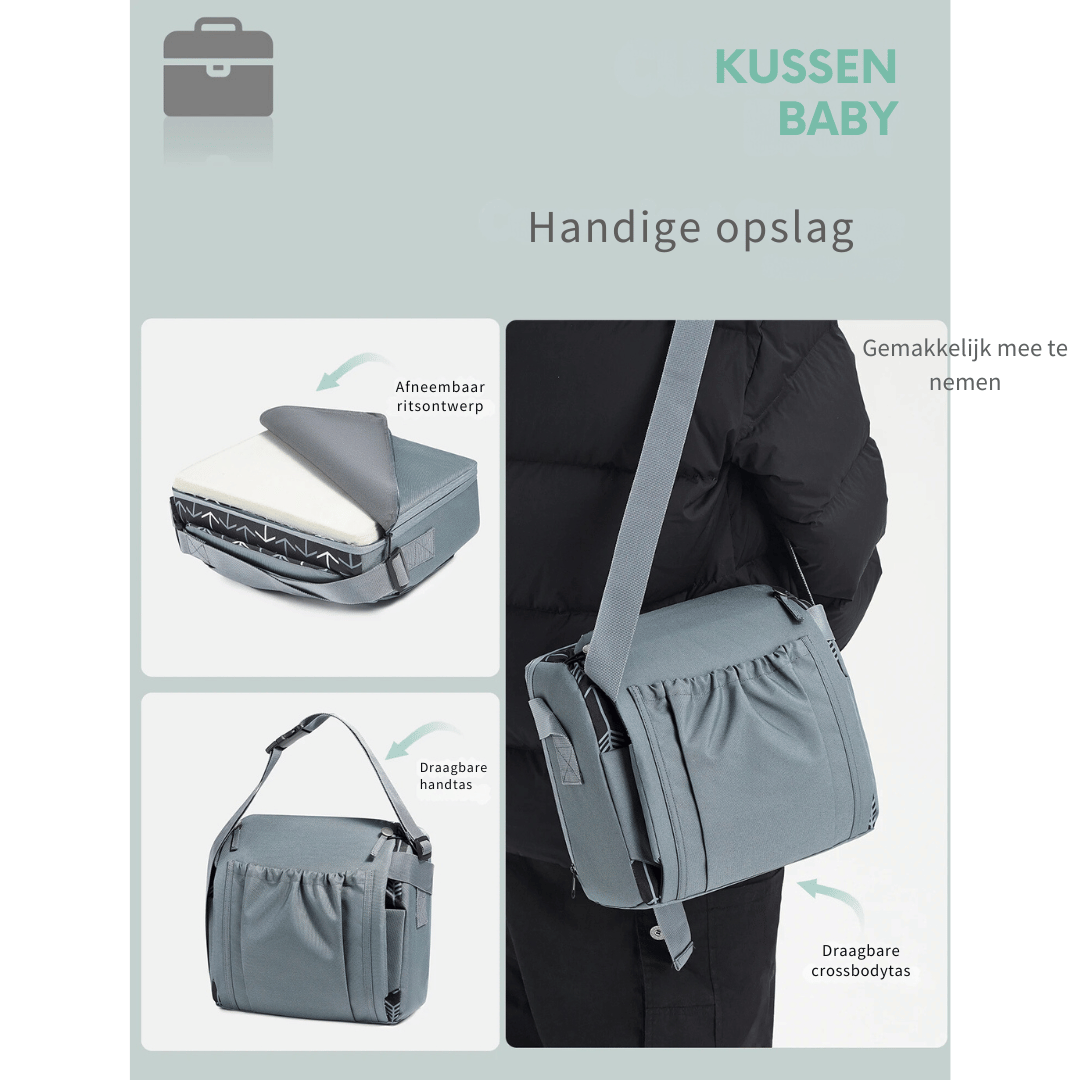 Kind Verhoger Stoel - Wasbaar Stoeltje met Veiligheidsgordel