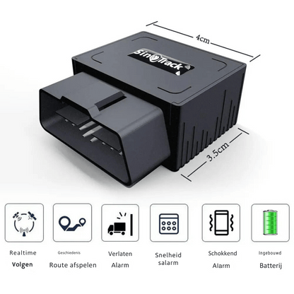 Mini GPS Tracker - Plug & Play OBD2 Voertuig Locator