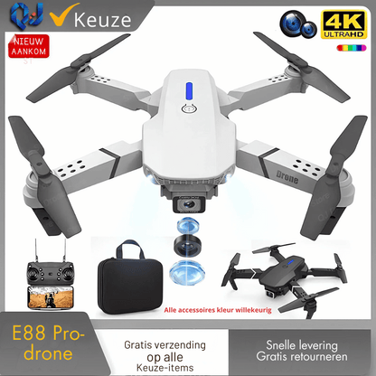 E88Pro RC Drone - 4K Camera Opvouwbaar + Hoogtevasthoudfunctie