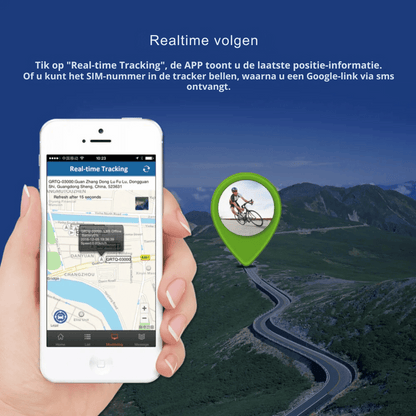 Fiets GPS Tracker - Waterdicht + SOS Alarm