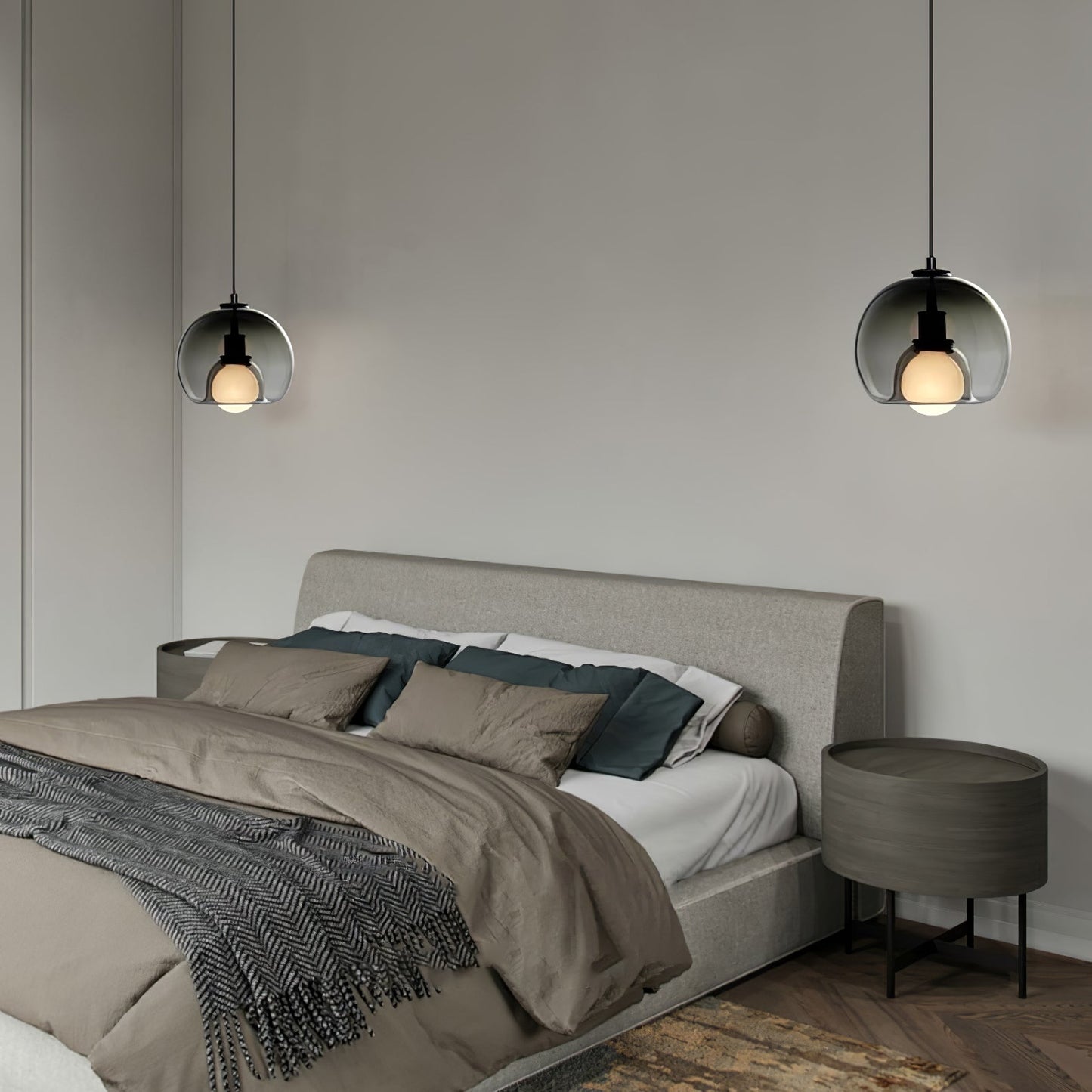 Minimalistische plafondlamp met warm licht-light decor-De Bazelaar
