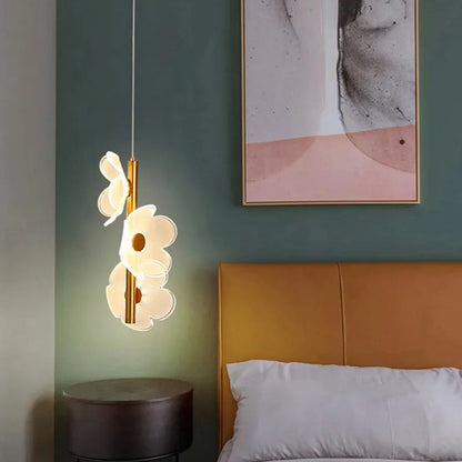 Elegante LED Hanglamp met Bloemdesign-light decor-De Bazelaar