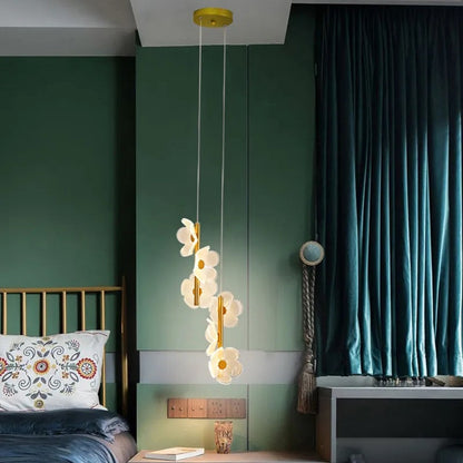 Elegante LED Hanglamp met Bloemdesign-light decor-De Bazelaar
