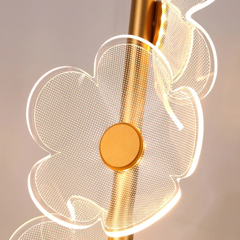 Elegante LED Hanglamp met Bloemdesign-light decor-De Bazelaar