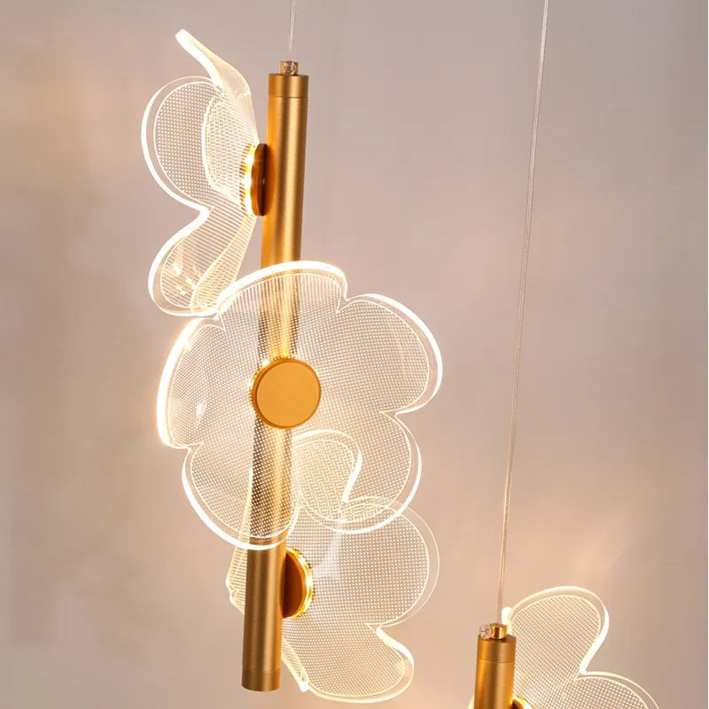Elegante LED Hanglamp met Bloemdesign-light decor-De Bazelaar