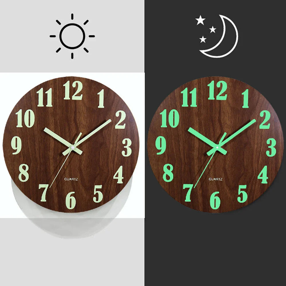Moderne Luminous Wandklok - Stijlvol - Functioneel - Uniek Design-Wall Clocks-De Bazelaar