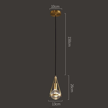 Rowan Nordic Gold Hanglamp – Elegante Koperen Verlichting-lamp-De Bazelaar