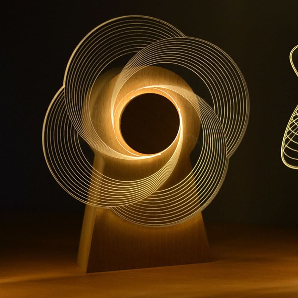 3D Muzikaal Roterend Nachtlampje-Outdoor lighting-De Bazelaar