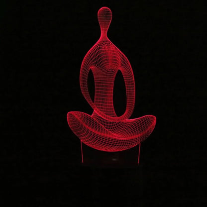 Yoga Meditation 3D LED Lamp
