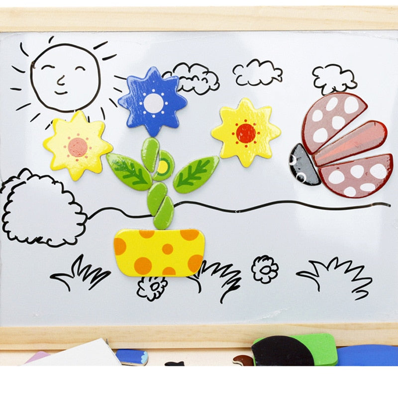 Woods™ - Creatief Magnetisch Speelbord - Unieke Houten Speelervaring-Kind-De Bazelaar