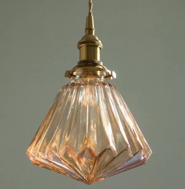 Moderne glazen diamant hanglamp-light decor-De Bazelaar