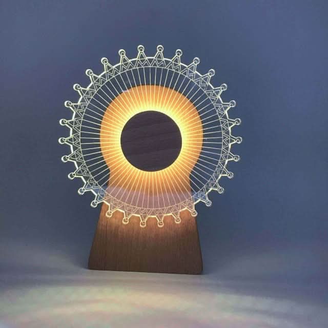 3D Muzikaal Roterend Nachtlampje-Outdoor lighting-De Bazelaar