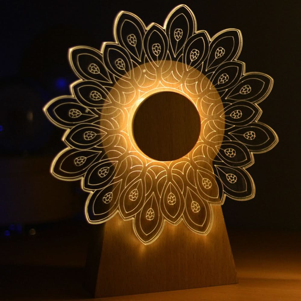 3D Muzikaal Roterend Nachtlampje-Outdoor lighting-De Bazelaar