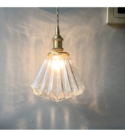 Moderne glazen diamant hanglamp-light decor-De Bazelaar