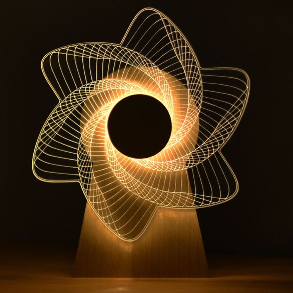 3D Muzikaal Roterend Nachtlampje-Outdoor lighting-De Bazelaar