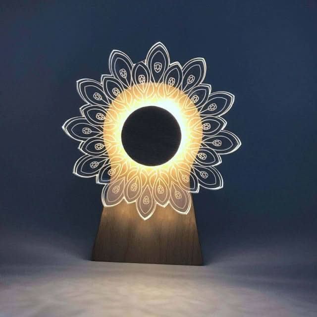 3D Muzikaal Roterend Nachtlampje-Outdoor lighting-De Bazelaar