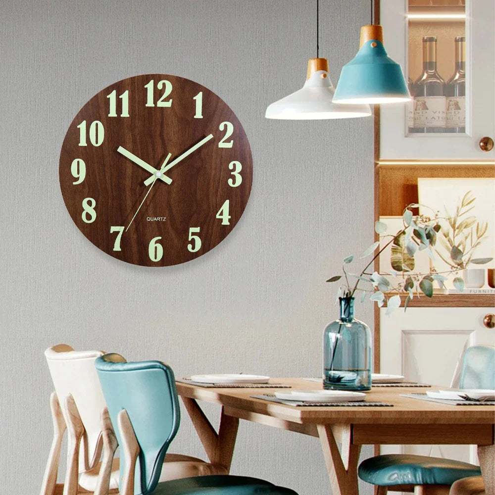 Moderne Luminous Wandklok - Stijlvol - Functioneel - Uniek Design-Wall Clocks-De Bazelaar