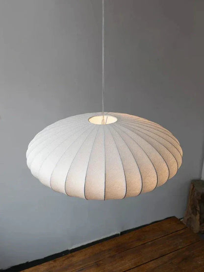 Luxe Zijden Hanglamp met Kristallen Kroon-light decor-De Bazelaar