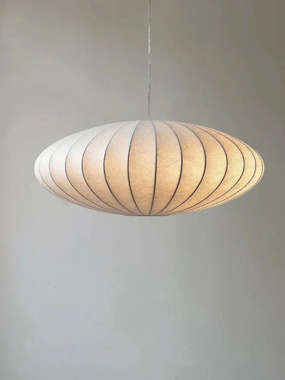 Luxe Zijden Hanglamp met Kristallen Kroon-light decor-De Bazelaar