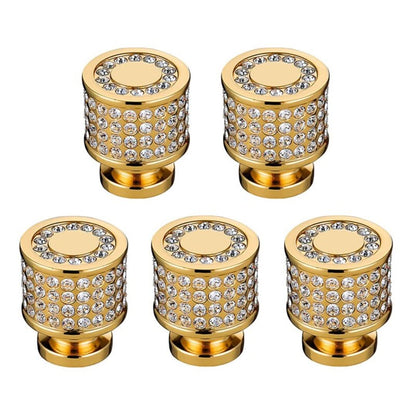 Kristal Gouden Handgrepen - 2 STUKS