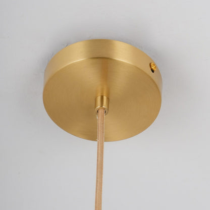 Horo Hanglamp – Elegant Messing & Getint Glas-light decor-De Bazelaar