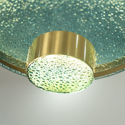 Horo Hanglamp – Elegant Messing & Getint Glas-light decor-De Bazelaar