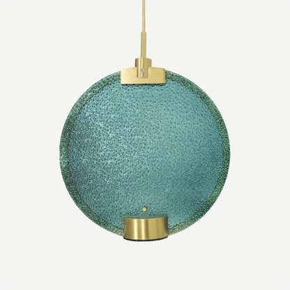 Horo Hanglamp – Elegant Messing & Getint Glas-light decor-De Bazelaar