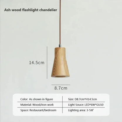 NordicGlow Houten Hanglamp - Scandinavische Stijl en Natuurlijke Warmte-light decor-De Bazelaar