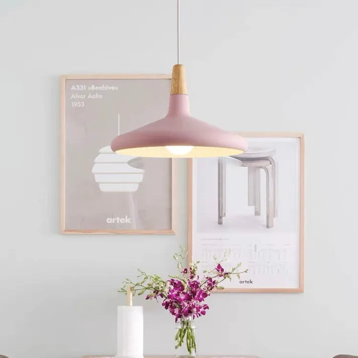 Conische Metalen Hanglamp Macaron - Minimalistisch en Stijlvol Description:-light decor-De Bazelaar