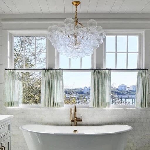 Cluster Ribbed Bubble Kroonluchter - Luxe en Stijlvol Design-light decor-De Bazelaar