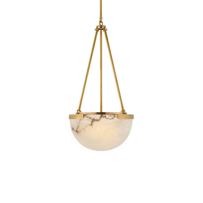 Luxe Albast Kroonluchter met Gouden Details-light decor-De Bazelaar