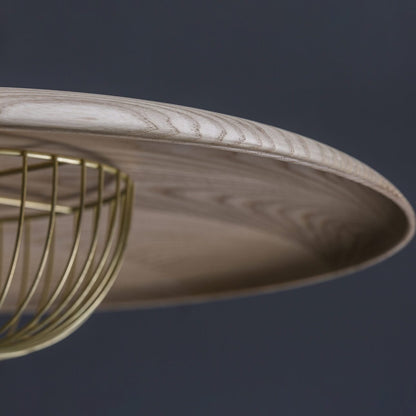 Kasa Nordic Houten Hanglamp met Metaal-light decor-De Bazelaar