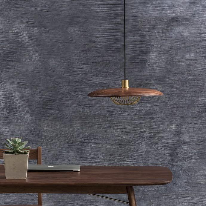 Kasa Nordic Houten Hanglamp met Metaal-light decor-De Bazelaar