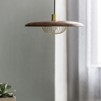 Kasa Nordic Houten Hanglamp met Metaal-light decor-De Bazelaar