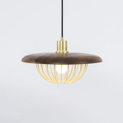 Kasa Nordic Houten Hanglamp met Metaal-light decor-De Bazelaar