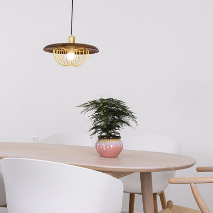 Kasa Nordic Houten Hanglamp met Metaal-light decor-De Bazelaar